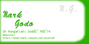 mark godo business card